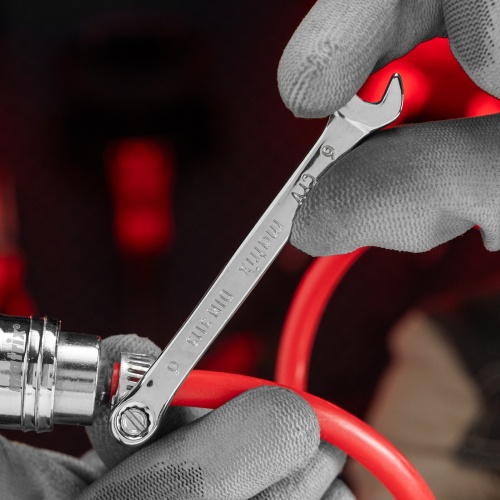 Ключ комбинированный, 6 мм, CrV, полированный хром Matrix фото 8