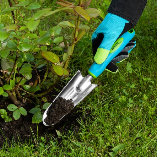 Совок посадочный узкий, 60 х 315 мм, нержавеющая сталь, двухкомпонентная рукоятка, Premium Plus, Palisad фото 7