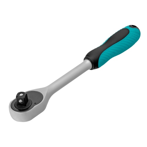 Ключ-трещотка 1/2", CrV, 72 зуба, с быстрым сбросом, матовый хром Stels фото 2