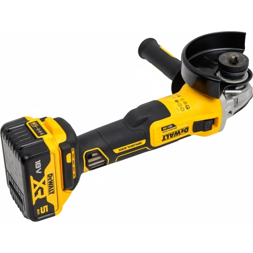 Набор электроинструмента Dewalt DCK2020P2T, 18 В: ударная дрель-шуруповерт DCD791 и угловая шлифмашина DCG405, с 2 АКБ 5 Ач и ЗУ, в кейсе TSTAK, DCK2020P2T-QW фото 8