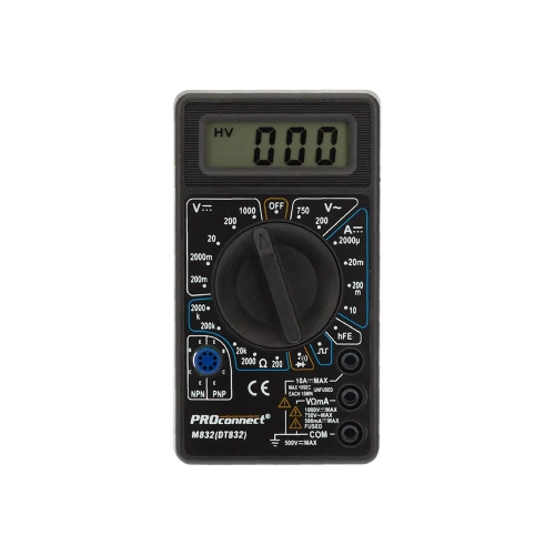 Цифровой мультиметр PROCONNECT M832 DT832 13-3012 фото 8 Цифровой мультиметр PROCONNECT M832 DT832 13-3012 фото 8