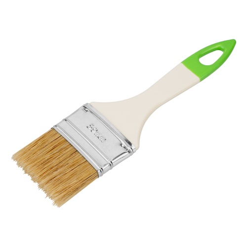 Кисть флейцевая, 50*8, натуральная щетина, пластиковая ручка, 10шт Сибртех фото 3