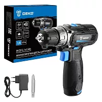 Аккумуляторная дрель-шуруповерт DEKO DKCD12, 12В, 1x1.5Ач 083-1121