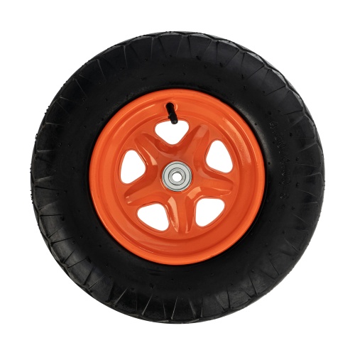 Колесо пневматическое «Звезда» 4.80/4.00-8 D380 мм, внутренний диаметр подшипника 12 мм, длина оси 90 мм Palisad фото 2