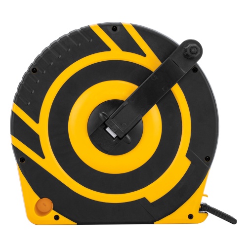 Рулетка геодезическая 50 м х 15 мм, закрытый корпус, фиберглассовая лента Denzel фото 5