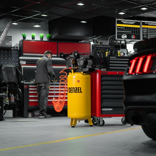 Компрессор воздушный BCV2200/100V, ременный привод , 2.3 кВт, 100 литров, 440 л/мин Denzel фото 23