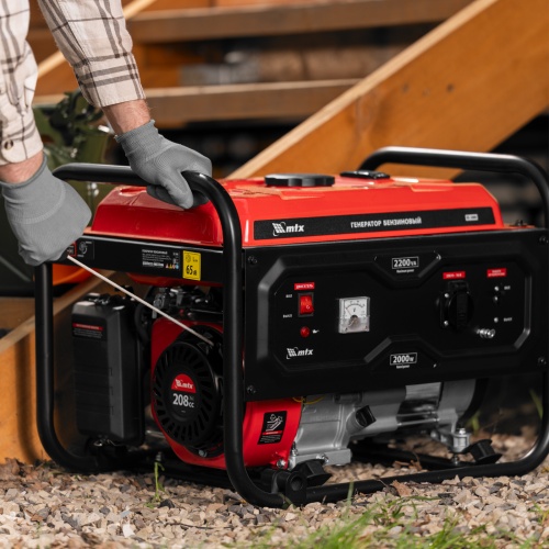 Генератор бензиновый RS-3000, 2,2 кВт, 230В, ручной стартер MTX фото 24