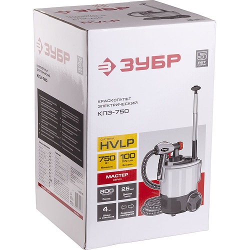 Краскопульт электрический Зубр Мастер КПЭ-750 фото 6