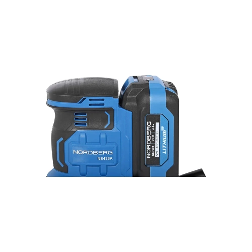 Машина шлифовальная орбитальная NORDBERG с регулировкой оборотов, аккумуляторная, 150 мм NE436K фото 7