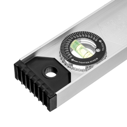 Уровень алюминиевый "Рельс", 800 мм, 3 глазка (1 поворотный) Matrix фото 4