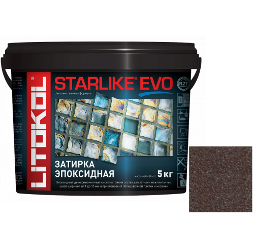 Затирка эпоксидная для швов Litokol Starlike Evo S.240 Moka 5 кг