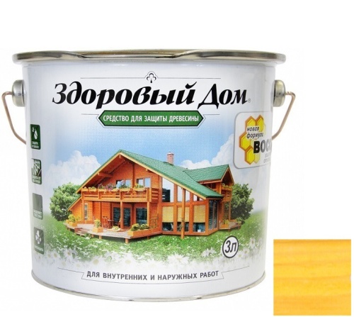 Средство для защиты древесины Здоровый дом Сосна 3 л