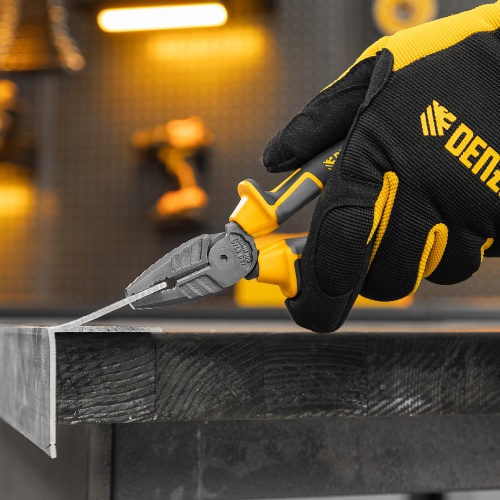 Плоскогубцы комбинированные 165 мм, трехкомпонентные рукоятки Denzel фото 11