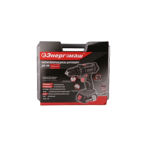 Аккумуляторный шуруповерт Энергомаш ДШ-18К фото 4