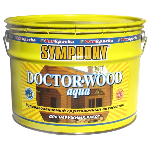 Антисептик грунтовочный Symphony Doctor-wood Aqua 9 л Антисептик грунтовочный Symphony Doctor-wood Aqua 9 л