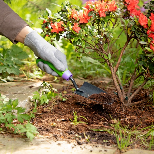 Совок посадочный узкий, 65 х 300 мм, стальной, обрезиненная эргономичная рукоятка, Era, Palisad фото 8