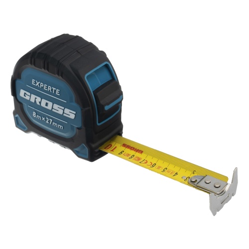 Рулетка Experte,8 м x 27 мм,двухкомпонентный корпус,магнит,двухсторонняя разметка,нейлон Gross фото 5