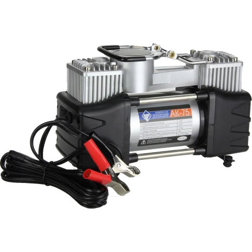 Компрессор Nova Bright АК-75 двухпоршневой, до 75 л/мин., 150 PSI, 12В, пластиковый кейс с инструментами 36448 фото 6