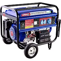 Гибридный генератор газ-бензин СПЕЦ HG-9000 и комплект для подключения к сети+баллону