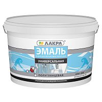 Эмаль акриловая Лакра универсальная полуглянцевая 2,4 кг