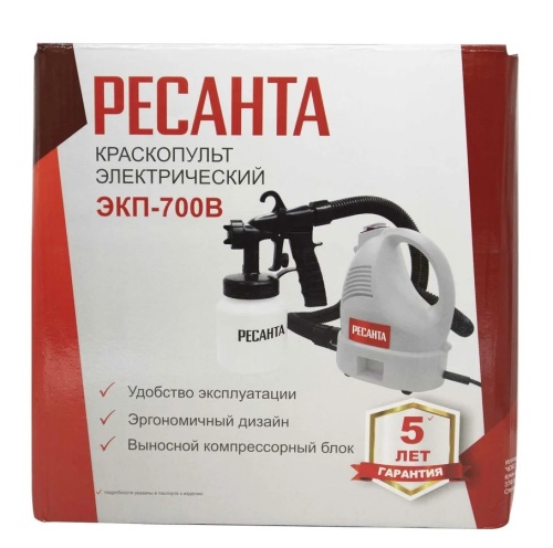 Краскопульт электрический Ресанта ЭКП-700В 75/17/2 фото 3