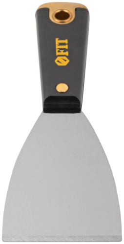 Шпатель для удаления ржавчины профи, толщ. лезвия 1 мм, пластик.ручка с метал.бойком 2.5 63 мм фото 4