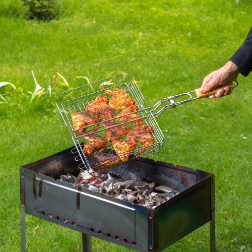 Мангал с ребрами жесткости 500 х 300 х 500 мм, Camping Palisad фото 7