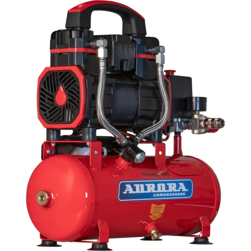 Компрессор АВРОРА PASSAT-8 BLACK 4G тихий, без масл. (8л, 170л/мин, 0.9кВт) 41664 фото 4