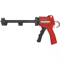 Пистолет для герметика FIT 225мм, полукорпусной, усиленный, полиамидная ручка, профи 14237