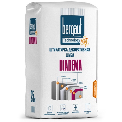 Штукатурка декоративная цементная Bergauf Diadema Шуба