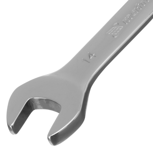 Ключ комбинированный трещоточный, 14 мм, CrV, шарнирный, зеркальный хром Matrix Professional фото 3