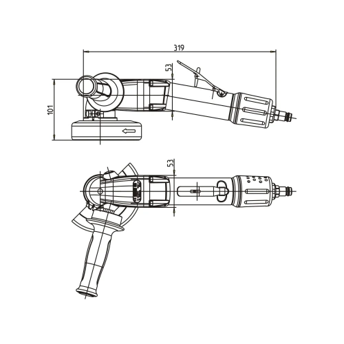 Угловая шлифовальная машинка DEPRAG GA812-100BX 6060545A фото 3