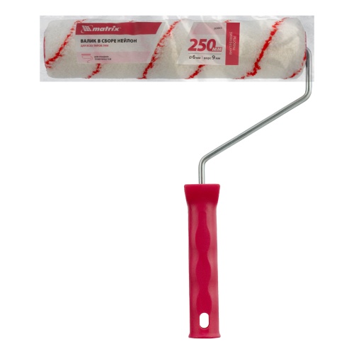 Валик "Нейлон Стандарт", 250 мм, ворс 9 мм, D 36 мм, D ручки 6 мм, полиамид Matrix фото 6