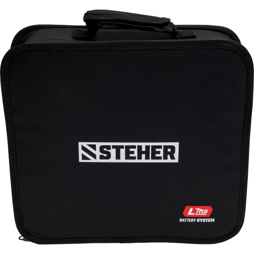 Бесщеточная дрель-шуруповерт STEHER 20 В, 45 Н·м, 2 АКБ LMS (2 А·ч), сумка CB-45-22 фото 11