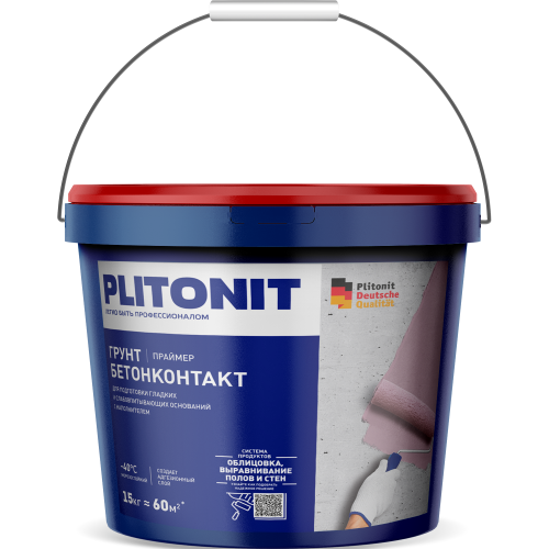 Праймер Plitonit Грунт Бетонконтакт 15 кг