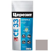 Затирка цементная для узких швов Ceresit СЕ33 Comfort серая 2 кг