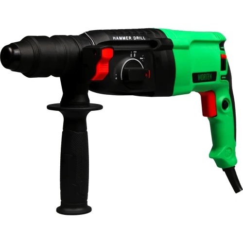 Перфоратор WORTEN SDS-plus сетевой в кейсе с набором 5 буров и зажимным патроном 850Вт КА-90000713 фото 5