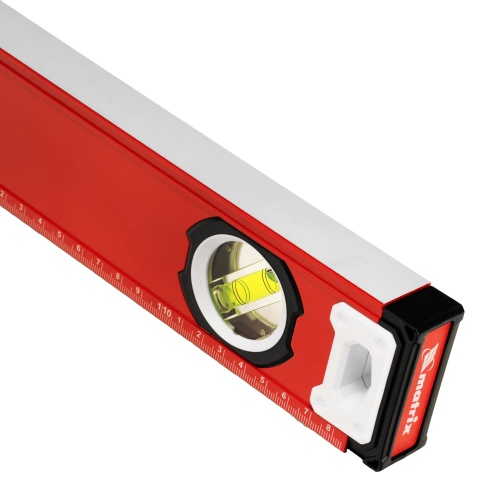 Уровень алюминиевый, фрезерованный, 3 глазка, рукоятки, 1200 мм Matrix фото 5