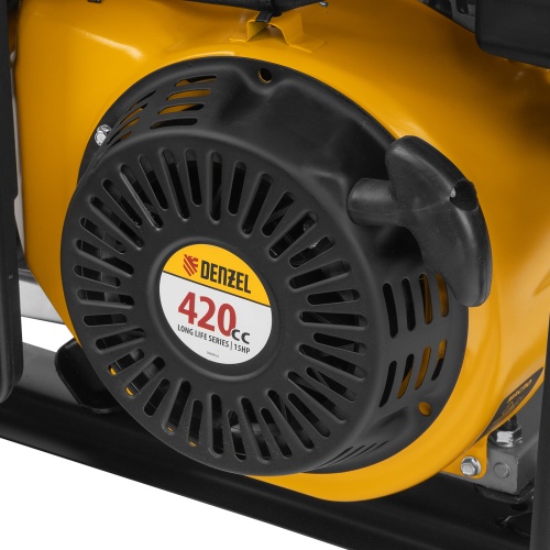 Генератор бензиновый PS 80 E-3, 6.6 кВт, 400 В, 25 л, электростартер Denzel фото 11