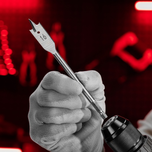 Сверло по дереву перовое, 16 мм, шестигранный хвостовик Matrix фото 7