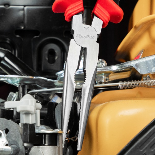 Длинногубцы прямые, 200 мм, хром-ванадий, двухкомпонентные рукоятки Matrix фото 11