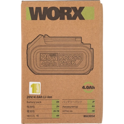 Аккумулятор WORX Professional 20В, 4А*ч WA3054 фото 10