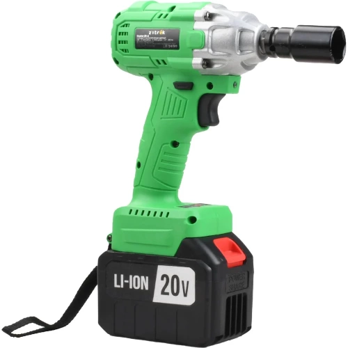 Гайковерт аккумуляторный бесщеточный ударный Zitrek Crusher 20-Li (20В, Li-ion 2x6.0Ач, з/у, кейс) 063-4372 фото 11