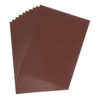 Шлифлист на тканевой основе, зернистость № 20, 240 х 170 мм, 10 шт, водостойкий, "БАЗ"