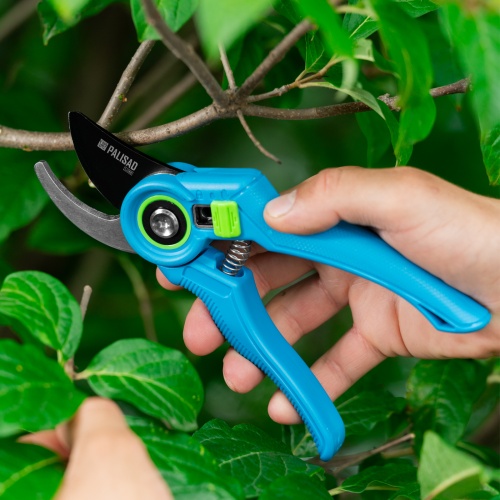 Секатор прямого реза, 210 мм, регулировка захвата, пластиковые рукоятки, LUXE Palisad фото 10