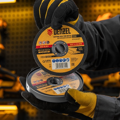 Круг отрезной по металлу, 125 х 1,0 х 22,2 мм, WA60TBF, в метал.банке, 10 шт. Denzel фото 8 Круг отрезной по металлу, 125 х 1,0 х 22,2 мм, WA60TBF, в метал.банке, 10 шт. Denzel фото 8