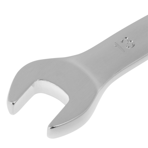 Ключ комбинированный трещоточный, 13 мм, CrV, зеркальный хром Matrix Professional фото 3