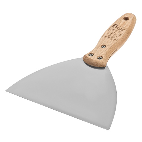 Шпательная лопатка из нержавеющей стали, 150 мм, буковая рукоятка, EFP Matrix фото 2 Шпательная лопатка из нержавеющей стали, 150 мм, буковая рукоятка, EFP Matrix фото 2