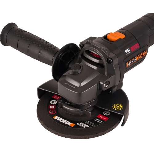 Угловая шлифмашина бесщёточная аккумуляторная WORX 125мм, 20В, без АКБ и ЗУ WX814.9 фото 3