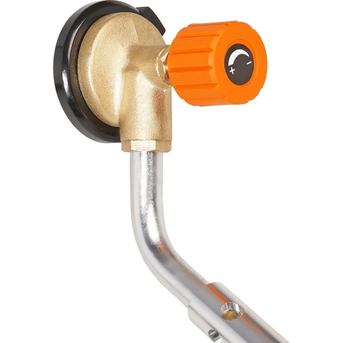 Горелка газовая Airline на цанговый баллон, ручн.поджиг, поворотное сопло D12x130мм, латунный клапан ADGT002 фото 5